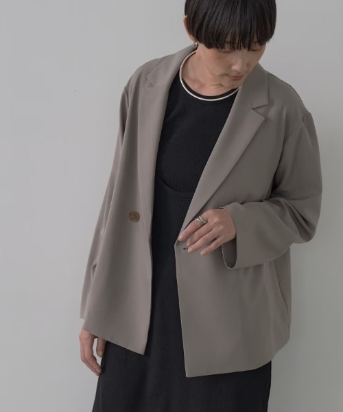 INDIVI GALLEST ジャケット テーラードジャケット Comfy SET UP