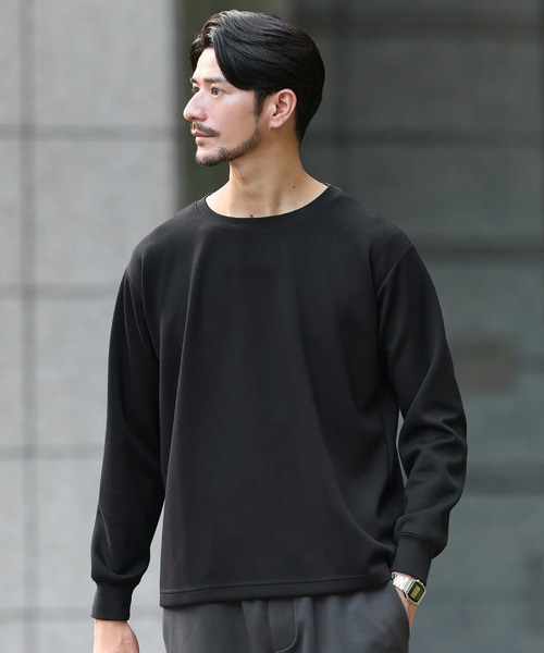 カットソー(長袖/七分) 18190 SPU（スプ） tシャツ 「抗ピリング・抗しわ」ハイポンチ長袖カットソー