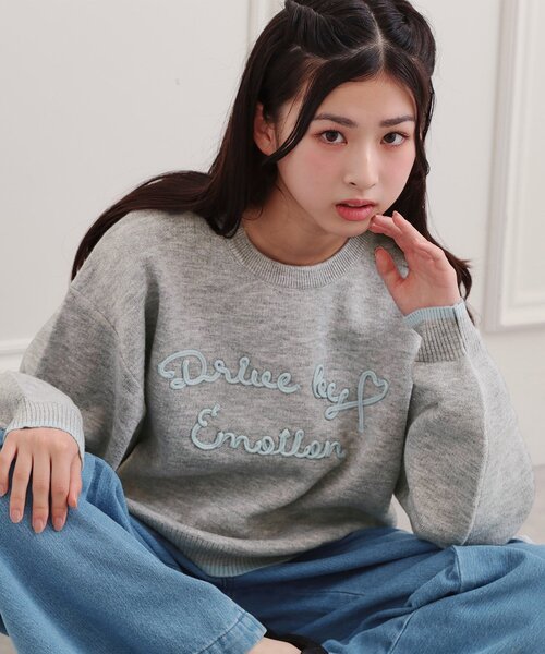 PINK-latte（ピンクラテ） ニット セーター コード風ステッチニット