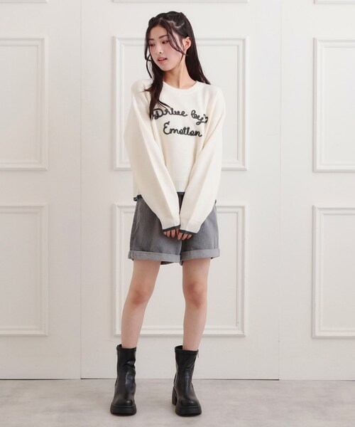 PINK-latte（ピンクラテ） ニット セーター コード風ステッチニット