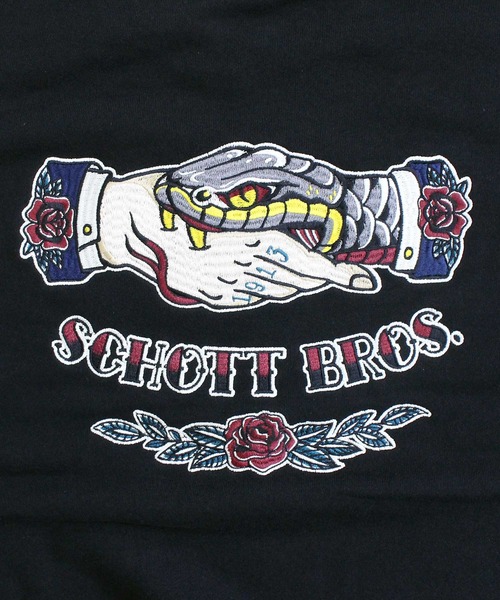 Schott N.Y.C（ショット） トレーナー スウェット SHAKE HAND SNAKE