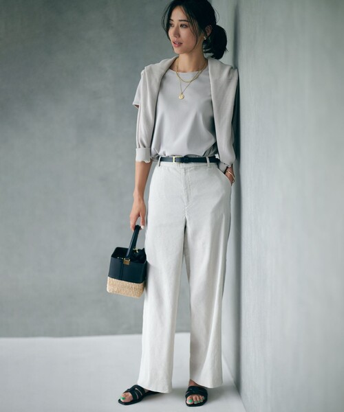 23区（ニジュウサンク） 半袖Tシャツ 38 グレー レディース : ZOZOTOWN