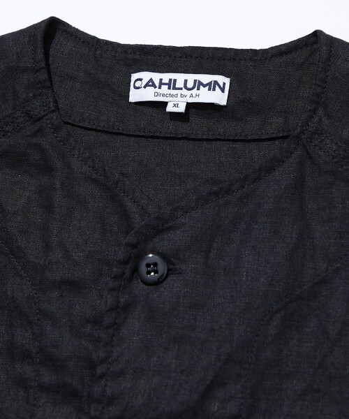 「CAHLUMN」 半袖シャツ LARGE ブラック メンズ_画像4