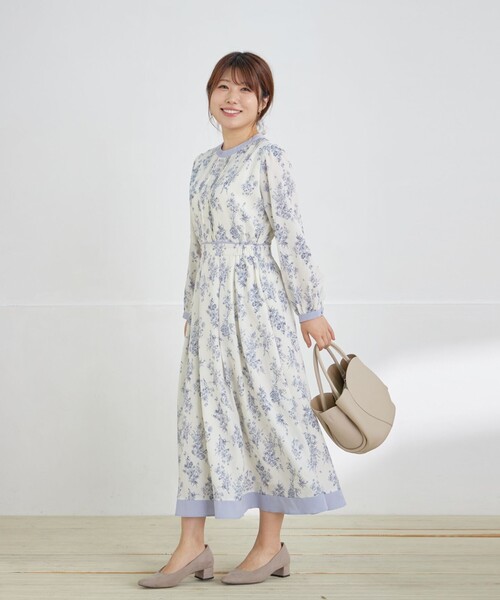 Tiaclasse ワンピース トワルドジュイ配色ワンピース : ZOZOTOWN Yahoo