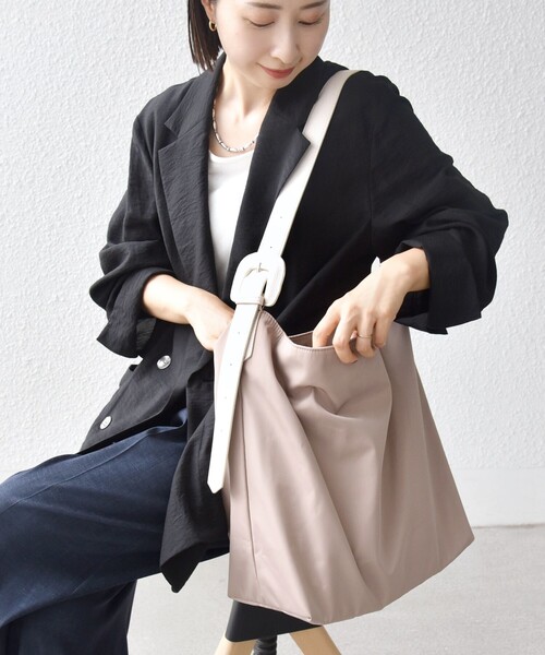 シップス（SHIPS）/【WEB限定】ベルト デザイン ハンドル A4 トート バッグ SHIPS（シップス） トートバッグ 「WEB限定」ベルト デザイン ハンドル