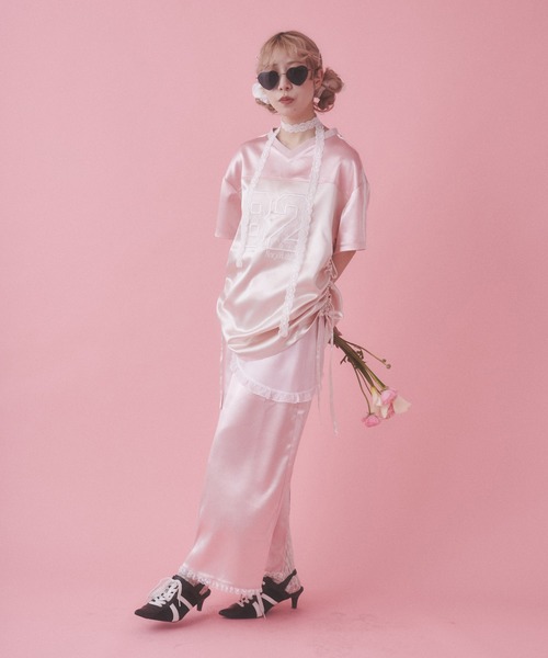 「WC」 半袖チュニック FREE ピンク レディース_画像7