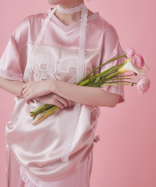 「WC」 半袖チュニック FREE ピンク レディース_画像9