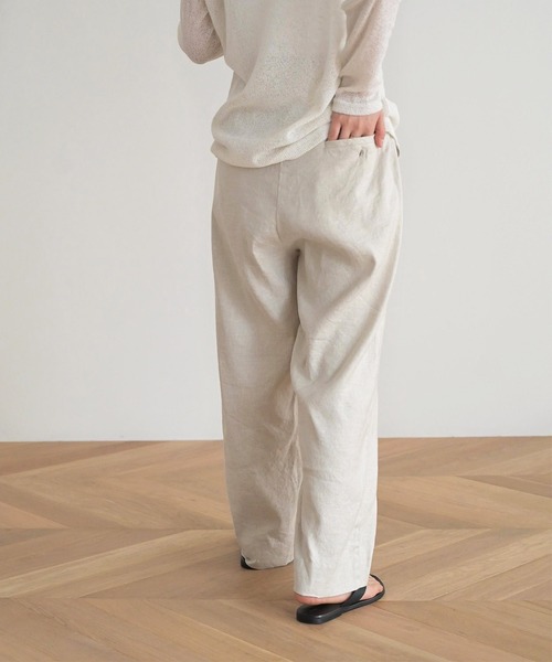 「CANAL JEAN」 「rcw」イージーパンツ 36 ナチュラル レディースの画像