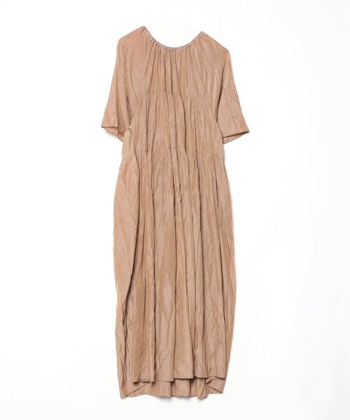 「CLANE」 半袖ワンピース 1 ブラウン レディース_画像2