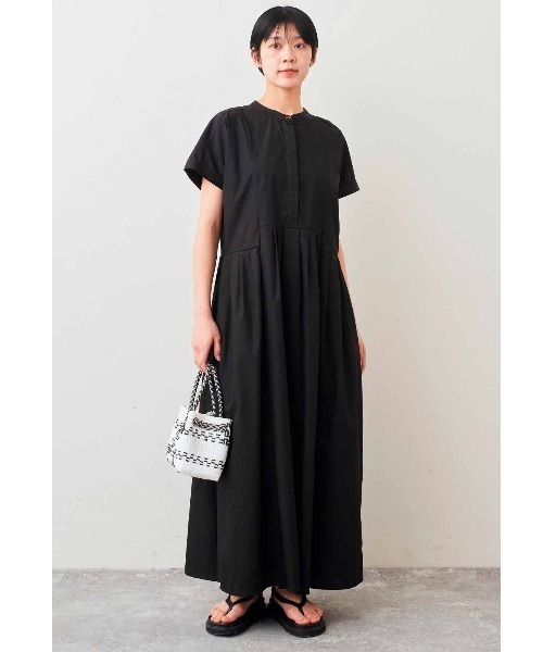 「Live in comfort」 半袖ワンピース 3L ブラック レディース_画像7