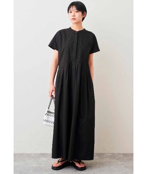 「Live in comfort」 半袖ワンピース 3L ブラック レディース_画像8