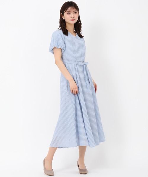 「MISCH MASCH」 半袖ワンピース S ブルー レディース_画像4