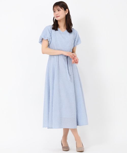 「MISCH MASCH」 半袖ワンピース S ブルー レディース_画像6