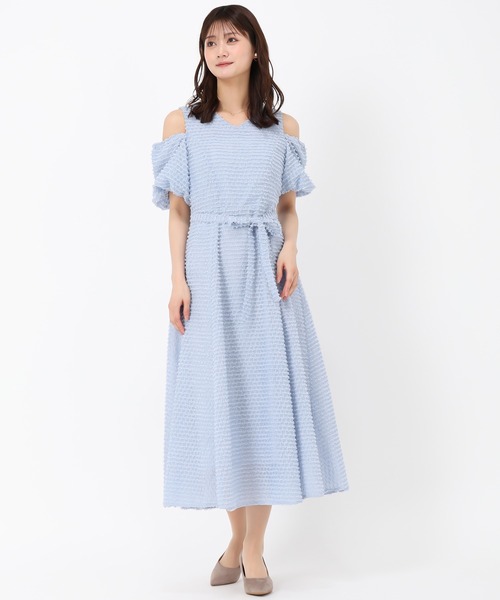 「MISCH MASCH」 半袖ワンピース S ブルー レディース_画像10