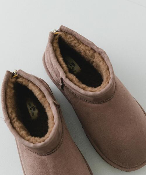 RODE SKO（ロデスコ） ブーツ 撥水フラッフィームートンブーツ