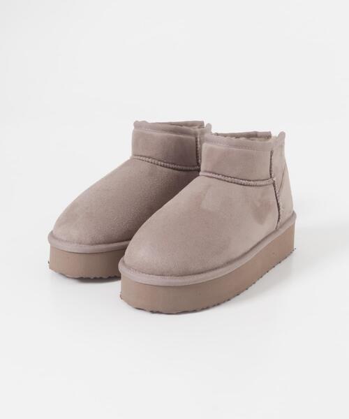 RODE SKO（ロデスコ） ブーツ 撥水フラッフィームートンブーツ