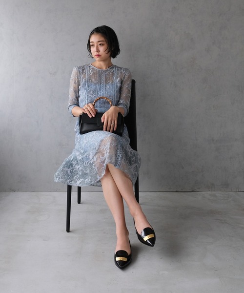 FABIO RUSCONI（ファビオルスコーニ） フラットパンプス 36 ブラック系