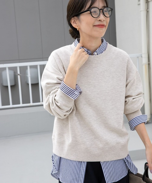 [URBAN RESEARCH DOORS] тренировочный cut and sewn MEDIUM темно-синий женский 