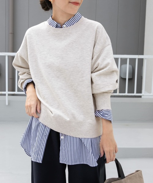 [URBAN RESEARCH DOORS] тренировочный cut and sewn MEDIUM темно-синий женский 