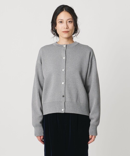 美品 アローズ ラメ ニット スウェット カーディガン ‐ウォッシャブル‐ UNITED ARROWS カーディガン ラメ ニット スウェット ‐ウォッシャブル