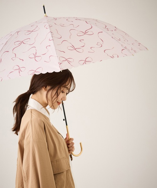 Wpc. 傘 「Wpc.」「晴雨兼用」ハートリボン長傘 レディース : ZOZOTOWN