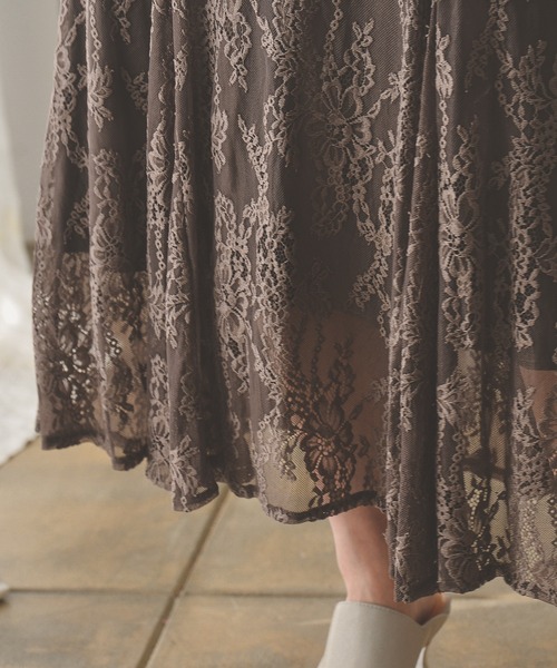 「Kana」 半袖ワンピース M アッシュブラウン レディース_画像2