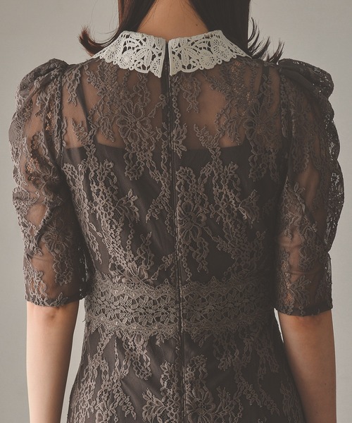 「Kana」 半袖ワンピース M アッシュブラウン レディース_画像3