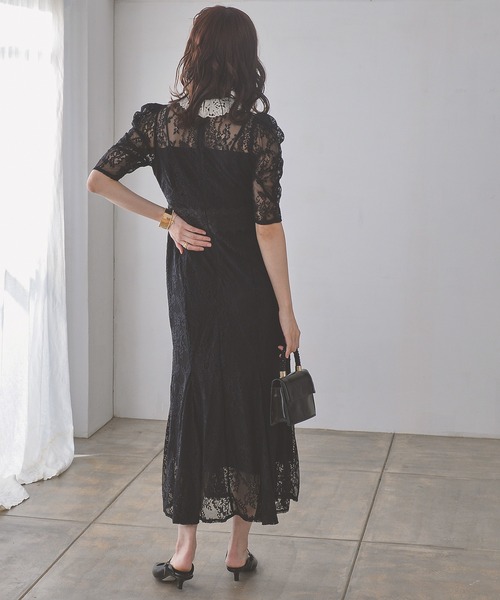 「Kana」 半袖ワンピース M アッシュブラウン レディース_画像5