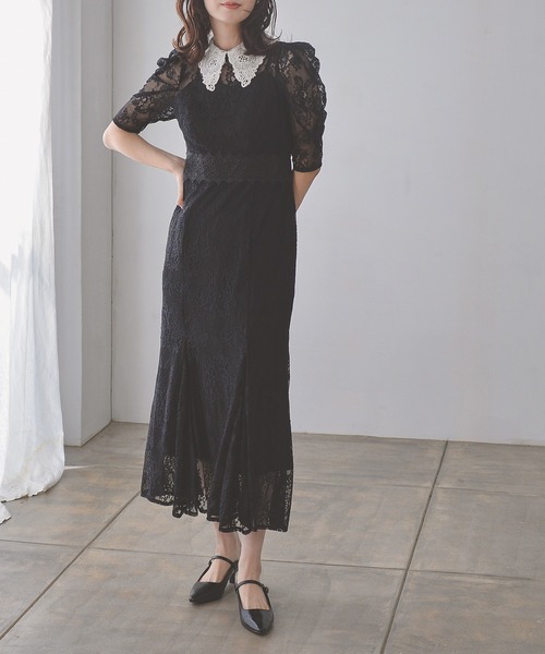 「Kana」 半袖ワンピース M アッシュブラウン レディース_画像8