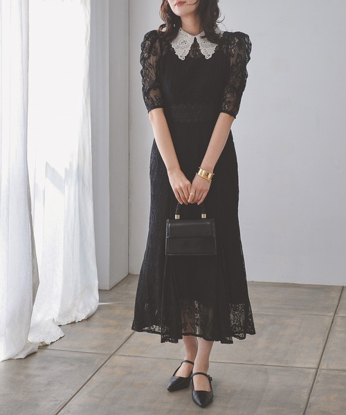 「Kana」 半袖ワンピース M アッシュブラウン レディース_画像9