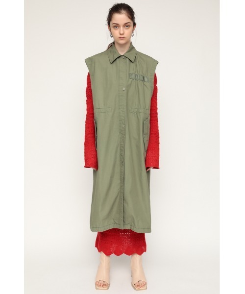 SLY（スライ） ミリタリーコート FREE レッド レディース : ZOZOTOWN