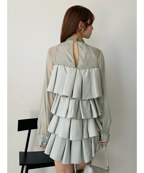 SNIDEL（スナイデル） ドレス ティアードラッフルミニドレス