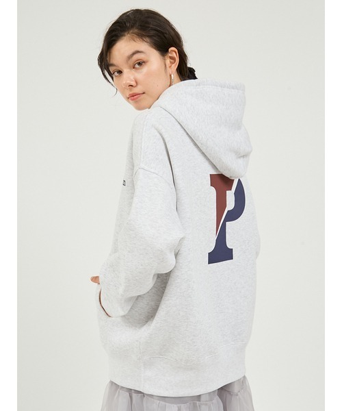 emmi トレーナー スウェット カレッジワイドボディフーディ レディース