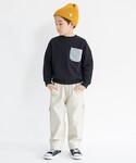 パンツ 「あったか/ゆったり」裏起毛ペインター...の詳細画像2