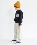 パンツ 「あったか/ゆったり」裏起毛ペインター...の詳細画像3