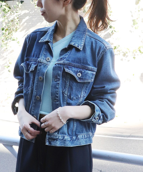 Plage デニムジャケット 36 ネイビー Gジャン プラージュ plage（プラージュ） デニムジャケット FREE ネイビー レディース