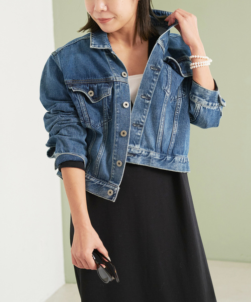 plage（プラージュ） デニムジャケット FREE ネイビー レディース