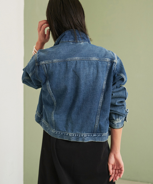 plage ネイビー デニムジャケット サイズ38 plage（プラージュ） デニムジャケット FREE ネイビー レディース
