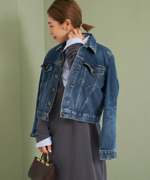 【美品】Plage 定番デニムジャケット plage（プラージュ） デニムジャケット FREE ネイビー レディース