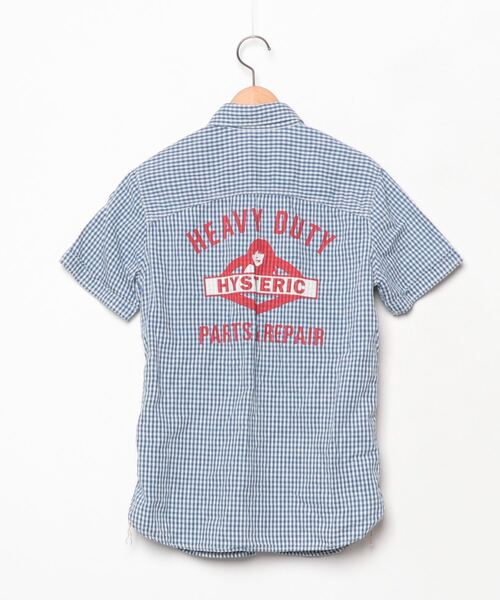 「HYSTERIC GLAMOUR」 半袖シャツ MEDIUM ブルー レディースの画像