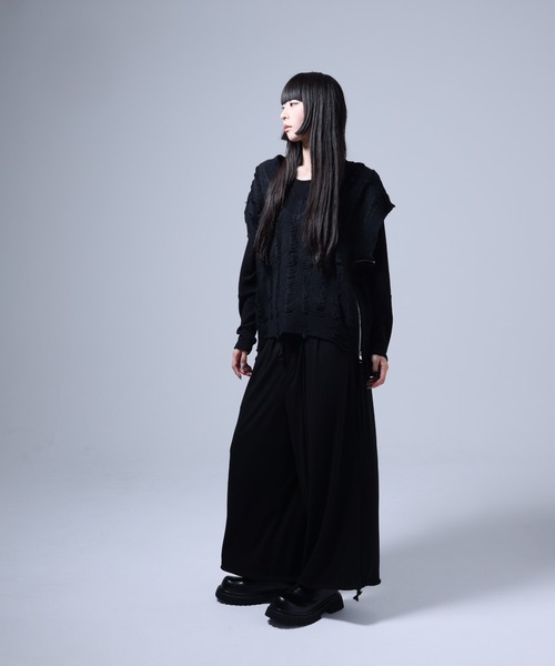 SIDO ブラック ライトダブルニットベスト3D L size SIDO ブラック