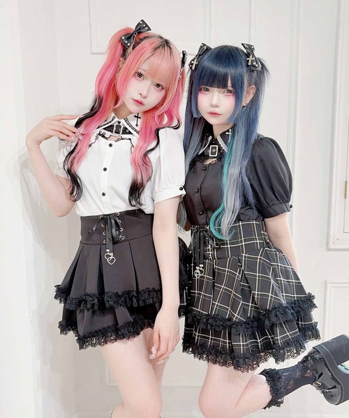MA*RS（マーズ） tシャツ 胸開きクロス刺繍ブラウス レディース