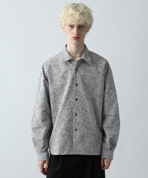 HARE（ハレ） シャツ ジャガードフラワーガラシャツ(HARE) メンズ