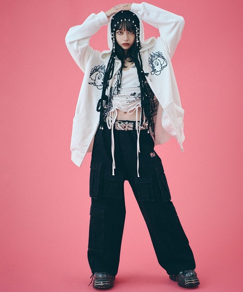 GALFY（ガルフィー） ジップアップパーカー L グレー メンズ