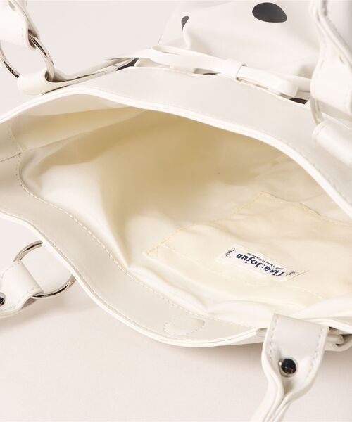 TINA：JOJUN（ティーナジョジュン） ハンドバッグ ドット柄 ギャザー