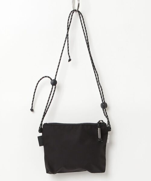 「FACTOTUM」 ワンポイントショルダーバッグ - ブラック レディース_画像2