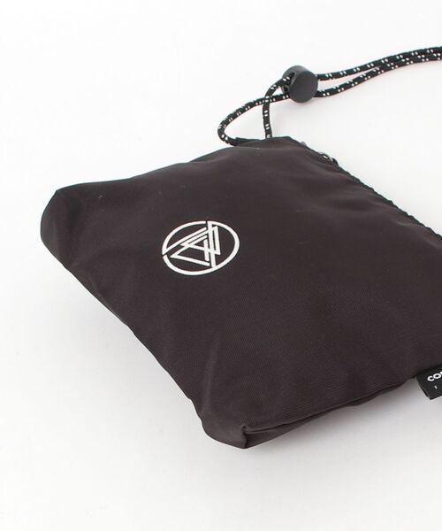 「FACTOTUM」 ワンポイントショルダーバッグ - ブラック レディース_画像3