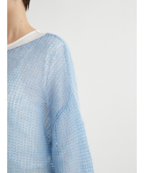 「emmi」 長袖ニット FREE レッド レディース_画像3