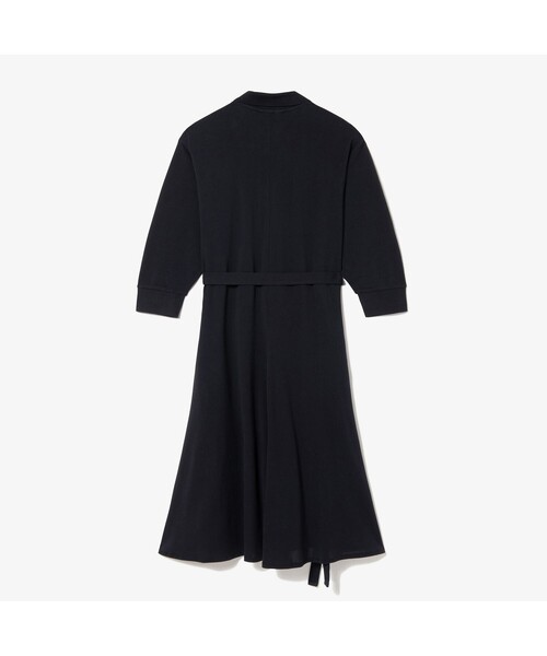 ラコステ　テニスワンピース　34（日本S またはXS） LACOSTE（ラコステ） 7分袖ワンピース 34 ブラック レディース