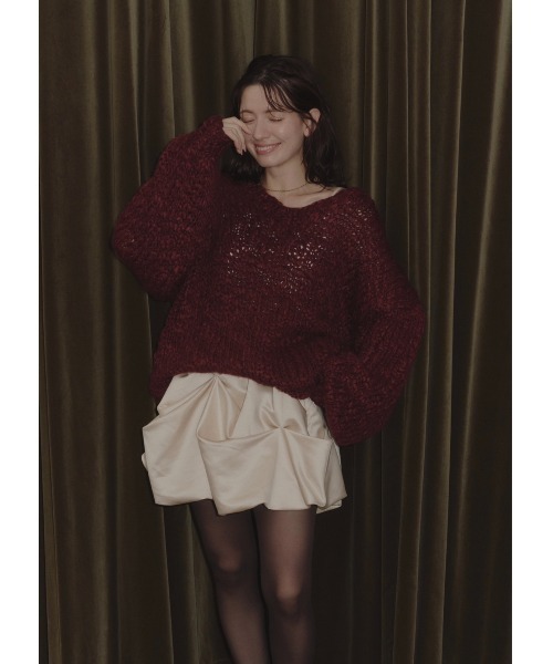ノートルエモアNOTREemor émor handmade knit tops NOTRE emor（ノートルエモア） ニット セーター emor handmade knit